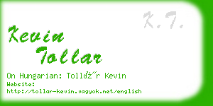 kevin tollar business card